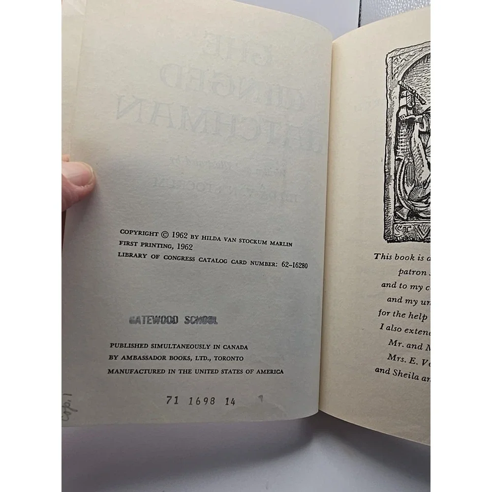The‎ Winged Watchman Book Hilda Van Stockum Hardcover 1962 Young 1st Edition